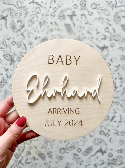 Baby Announcement Sign
