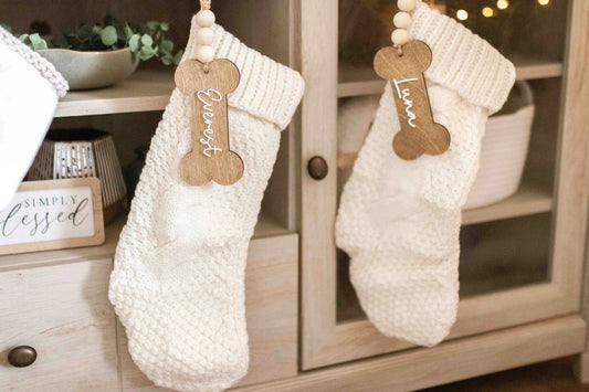 Dog Bone Stocking Tags