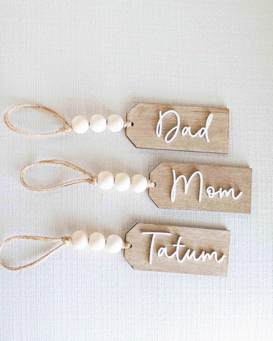 Personalized Christmas Stocking Tags